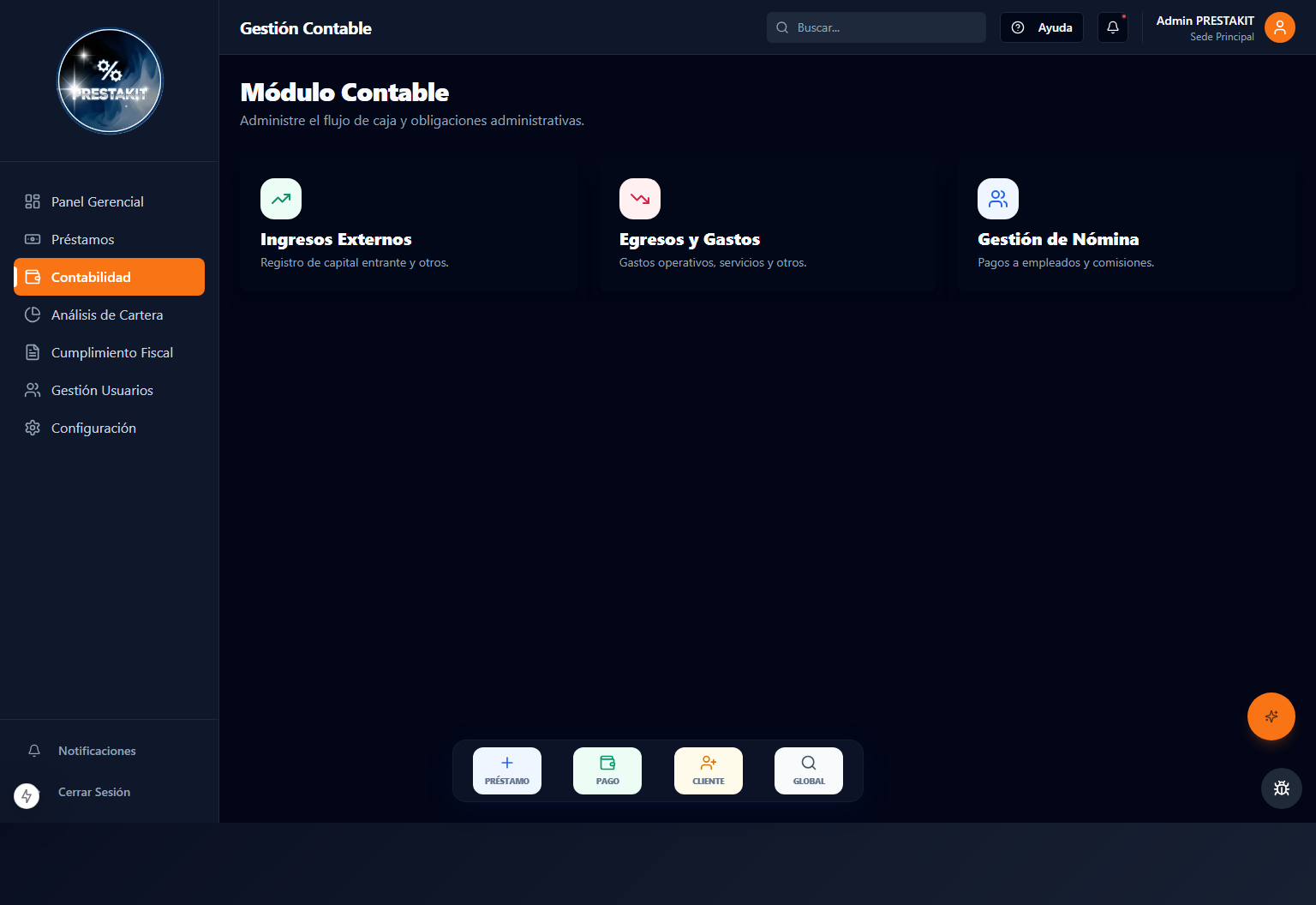 Módulo de contabilidad